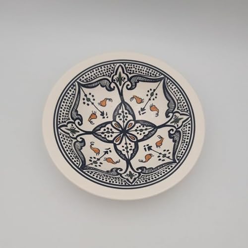 YODECO Teller Tebsi marokkanisch schwarz – Durchmesser 23 cm von YODECO