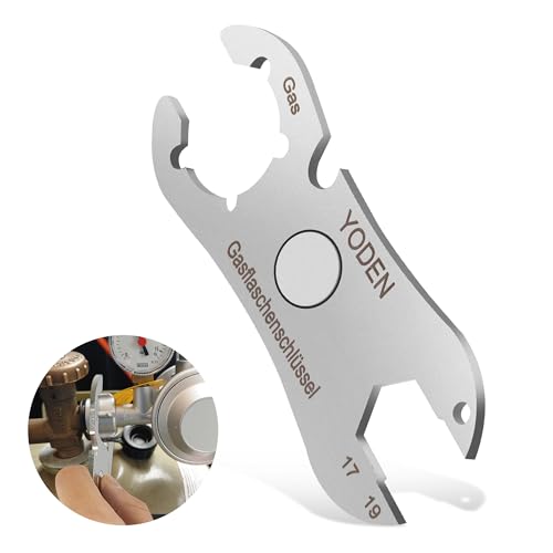 YODEN Gasflaschenschlüssel Edelstahl,Multi Funktion Gasflaschen Schlüssel,mit starkem Magnet und Flaschenöffner,Outdoor Gas Schlüssel, Gasregler Schlüssel YODEN Gasflaschenschlüssel Edelstahl,Multi Funktion Gasflaschen Schlüssel,mit starkem Magnet und Flaschenöffner,Outdoor Gas Schlüssel, Gasregler Schlüssel von YODEN