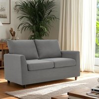 2-Sitzer-Sofa mit abnehmbaren Sofabezügen, Doppelsitz, kleines Sofa, für Wohnzimmer, Dunkelgrau - Yodolla 2-Sitzer-Sofa mit abnehmbaren Sofabezügen, Doppelsitz, kleines Sofa, für Wohnzimmer, Dunkelgrau - Yodolla von YODOLLA
