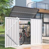 Yodolla - Outdoor Mülltonnenbox mit Gasdruckfeder, Wetterfest Gerätehaus Abschließbar Gartenschuppen für den Außenbereich, 150,6 x 80 x 117,6cm, Yodolla - Outdoor Mülltonnenbox mit Gasdruckfeder, Wetterfest Gerätehaus Abschließbar Gartenschuppen für den Außenbereich, 150,6 x 80 x 117,6cm, von YODOLLA
