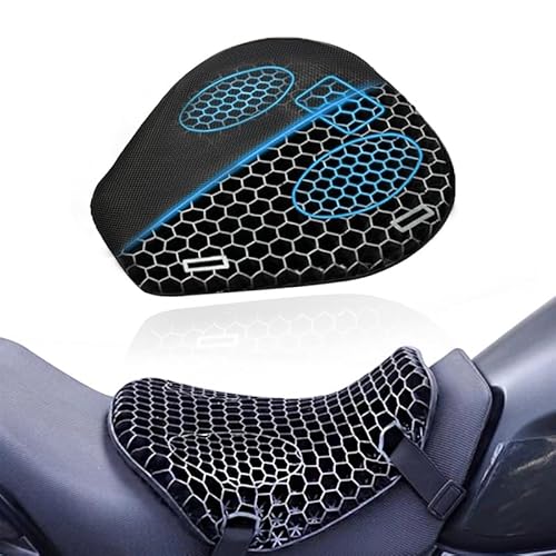YOFAB Motorrad Sitzkissen für Triumph Tiger 800 XC 800 XCX XCa XR XRx XRt, 3D Gel Wabenstruktur Druckentlastung Atmungsaktiv Sitzkissen, Motorrad Stoßdämpfung Sitzschut für Lange Fahrten YOFAB Motorrad Sitzkissen für Triumph Tiger 800 XC 800 XCX XCa XR XRx XRt, 3D Gel Wabenstruktur Druckentlastung Atmungsaktiv Sitzkissen, Motorrad Stoßdämpfung Sitzschut für Lange Fahrten von YOFAB