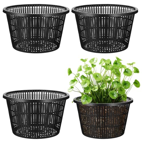 YOFAPA 4 Stück Hydrokultur Netztöpfe, 8.3 Zoll Pflanzen Töpfe, Hydrokultur Pflanzen Net Mesh Topf Pot Kunststoff Hydroponics Netztopf für Hydroponics Supplies von YOFAPA