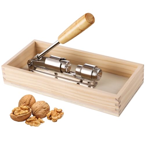 YOFAPA Heavy Duty Nut Cracker, Multipurpose Nut Cracker Tool for Home Use, Walnut Clipper with Splash Guard, Hazelnut Pliers, Walnut Opener, and Nutshell Peeler von YOFAPA