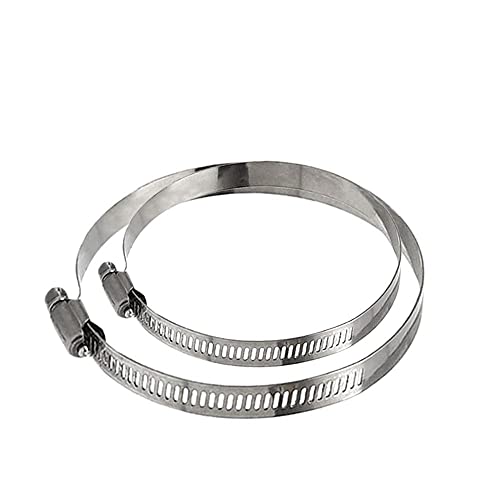 YOFASEN 6 Stücke Schlauchschellen - Einstellbare Schlauchschellen 6-165mm Bereich Edelstahl Schneckenantrieb Rohrschellen Wasser Gas Silikonschlauch Automotive-Anwendungen, 141-165mm von YOFASEN