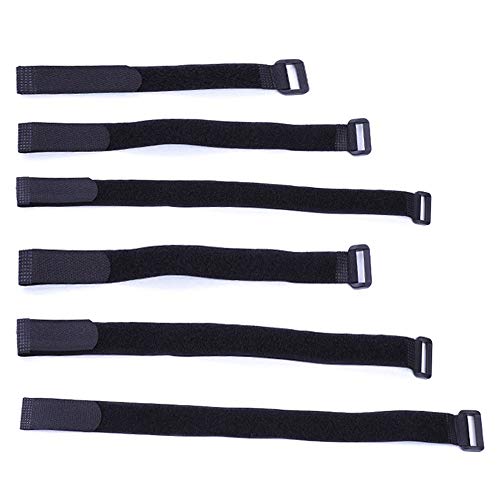 YOFASEN Kabelbinder Klettverschluss - Wiederverwendbare Klettbänder Selbstklebend Kabel Organizer, Schwarz(30PCS), 5x 6Größen von YOFASEN
