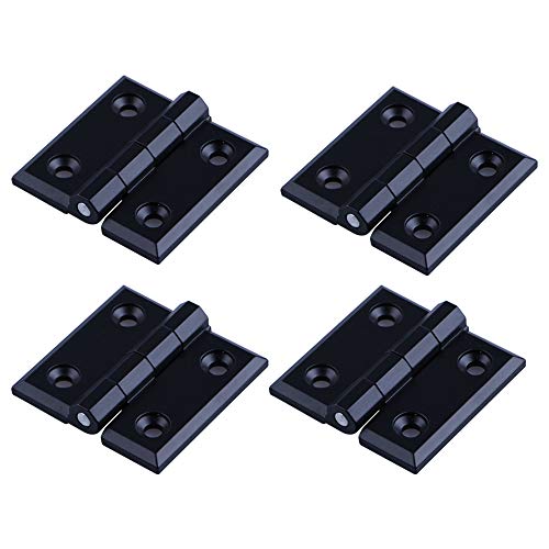 YOFASEN Klappscharniere - 4PCS Hardware Türscharniere für Haushalt Schranktür, Zinklegierung, Schwarz, 40 * 40 * 5mm von YOFASEN