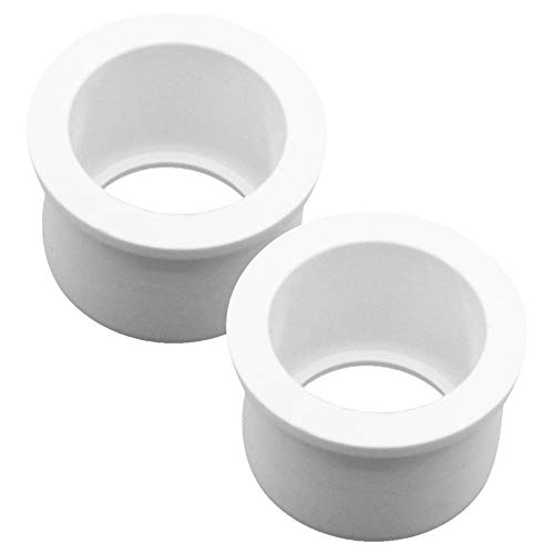 YOFASEN Reduzierbuchsen Rohrverschraubungen - 2 Stück PVC Rohrverbinder Wasserrohradapter Verbindungsstücke, weiß, 25x20 mm von YOFASEN