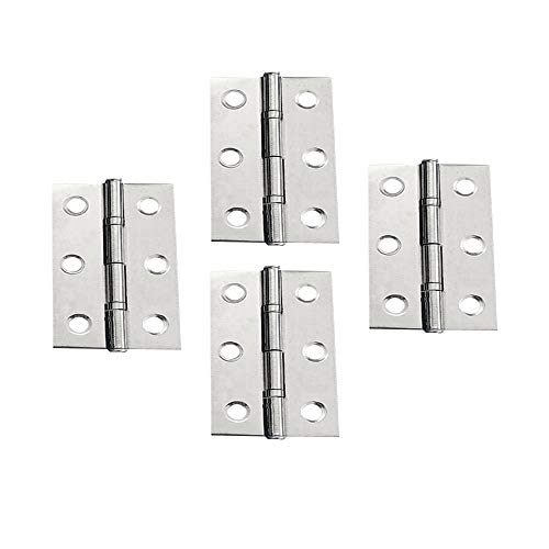 YOFASEN Scharniere Edelstahl - Türscharnier Klapp Scharniere Schrankscharnier Schublade Scharniere mit Schrauben, Silber, 3 Zoll(70x44x1.5mm) - 4pcs von YOFASEN