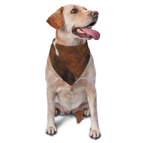 Kuhfell TextureDog Bandanas Katze Welpen Schals Waschbar Haustier Taschentuch von YOFIEN