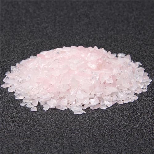 Natursteinkies, Kristallsplitter, 3–5 mm, unregelmäßige Amethyste, Quarz, Reiki-Heilung, Trommelstein für DIY-Aquarium, Bonsai-Dekor, rosa Quarz, 20 g von YOGAES