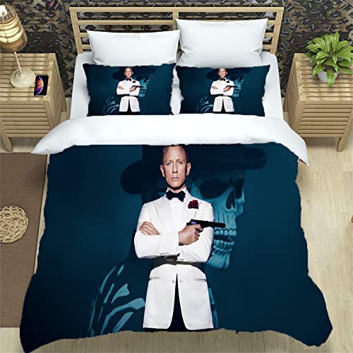 YOGAES Bettbezug 007, Bettbezug für Kinder, 140 x 200 cm, Jugendliche, Bettbezug für Jungen, Bettbezug für Einzelbett (A2, 135 x 200 cm + 50 x 75 cm) von YOGAES
