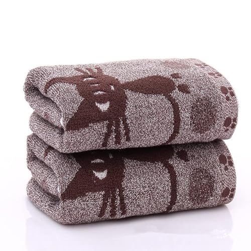 YOGAES Süße Katzen-weiche Handtücher, 25 x 50 cm, wasserabsorbierendes Kinderhandtuch für Zuhause, Baden, Dusche-C von YOGAES