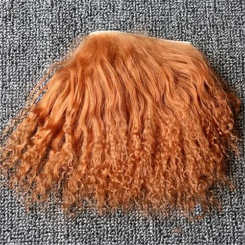 YOGAYE Farben Schaffell Wolle Lammhaar für Puppen Perücken Puppe Reines Mohair handgewurzeltes DIY Haar-Accessoire von YOGAYE