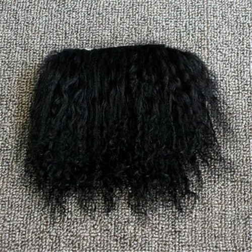 YOGAYE Farben Schaffell Wolle Lammhaar für Puppen Perücken Puppe Reines Mohair handgewurzeltes DIY Haar-Accessoire von YOGAYE