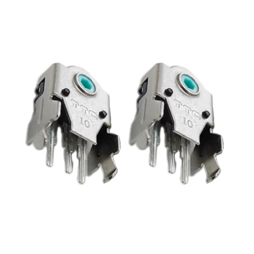 YOGOTEU Maus-Rad-Encoder, 10 mm, silberfarben, grün, Rötungskerne, Decoder, Lebenserwartung für G102 G304 Maus, 10 mm Maus-Decoder von YOGOTEU