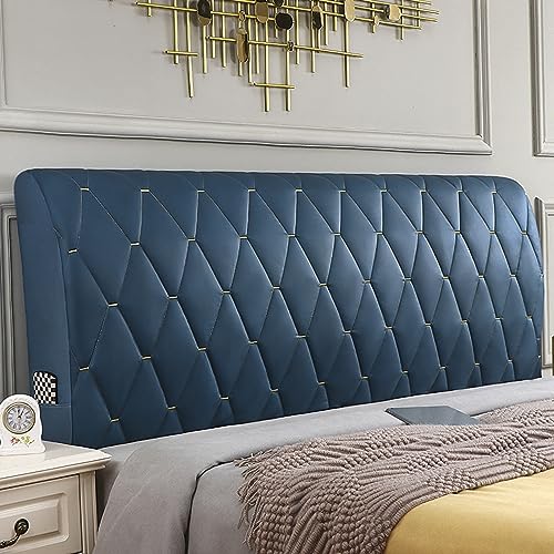 YOHOCS Bettkopfteil Hussen, Bett Kopf Rückenlehne Staubdichte Bezug, Abdeckung Schutzhüllefür gepolsterte Schlafzimmer Kopfteil Geeignet,Dark Blue,200cm von YOHOCS