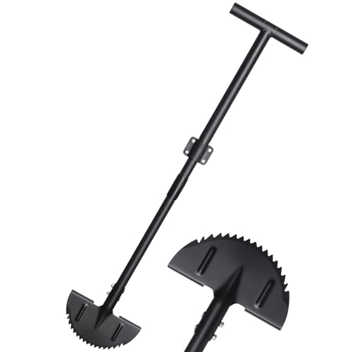 Garden Edger Lawn Tool Half Moon Edging Shovel for Landscaping Yard Manual Grass Edger with 86.4 cm-106.7 cm Adjustable Long Handle Sharp Saw Tooth Blade T Grip Stand Up Garden Tools for Sidewalk Garden Edger Lawn Tool Half Moon Edging Shovel for Landscaping Yard Manual Grass Edger with 86.4 cm-106.7 cm Adjustable Long Handle Sharp Saw Tooth Blade T Grip Stand Up Garden Tools for Sidewalk von YOHSUGO