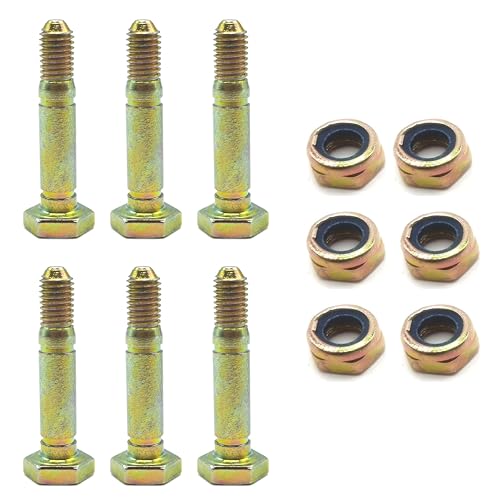 YOIASUGH 51001500 510015 5/16 Zoll Schneefräsen-Scherschrauben und Muttern für A-riens ST420-ST924 AM122156 AM136890 828D 924DE 1032D 1128DDE 1128DE 1332DDE Schneewerfer Aug Ger von YOIASUGH