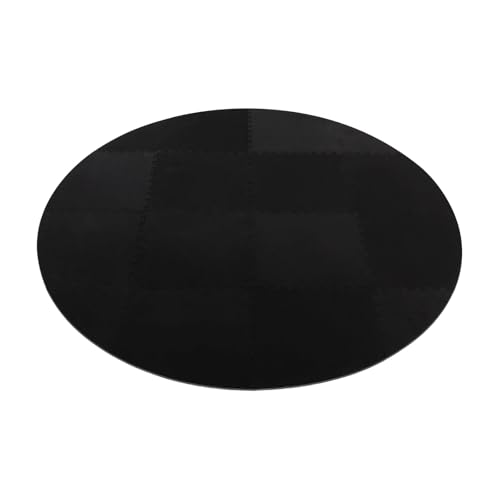Eva Whirlpoolmatte 196cm, 6mm Dicke Anti-Rutsch Unterlage, Poolunterlage Outdoor Pool Matte Bodenschutzmatte,Whirlpool Matte Außenpool Isolation (Schwarz) von YOICUATGNA