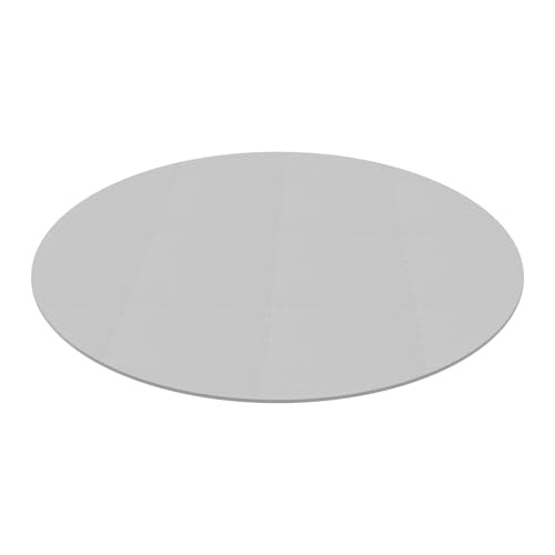 YOICUATGNA Eva Whirlpoolmatte 196cm, 12mm Dicke Anti-Rutsch Unterlage, Poolunterlage Outdoor Pool Matte Bodenschutzmatte,Whirlpool Matte Außenpool Isolation (Grau) von YOICUATGNA