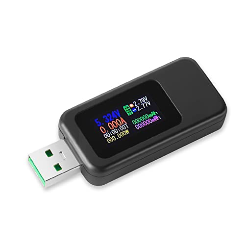 USB Tester Messgerät 4-30V 0-6.5A PD QC USB Strommessgerät Digital Strom Spannung Meter Voltmeter Amperemeter Multimeter Power Charger Detector USB Tester Messgerät 4-30V 0-6.5A PD QC USB Strommessgerät Digital Strom Spannung Meter Voltmeter Amperemeter Multimeter Power Charger Detector von YOJOCK