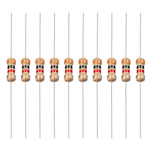 YOKIVE 100Stk Kohlenstoff Schichtwiderstand 1/4W 3K Ohm 5% Toleranzen Widerstand Gut für Basteln Elektronisch Projekte (4 Farbe Band 1.77x0.09") von YOKIVE