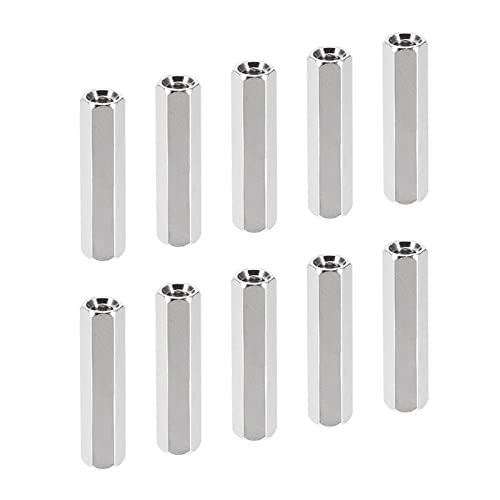 YOKIVE 10Stk M3 Distanzstücke Messing Sechskant PCB Abstandshalter Muttern Halten Höhe Konsistent Perfekt für Hauptplatine Schaltung Brett Elektronik (Silberton 20mm) von YOKIVE