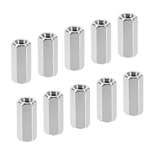 YOKIVE 10Stk M4 Distanzstücke Messing Sechskant PCB Abstandshalter Muttern Halten Höhe Konsistent Perfekt für Hauptplatine Schaltung Brett Elektronik (Silberton 12mm) von YOKIVE