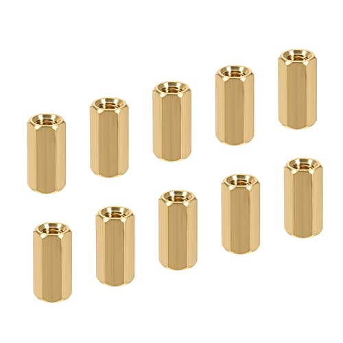 YOKIVE 10Stk M5 Distanzstücke Messing Sechskant PCB Abstandshalter Muttern Halten Höhe Konsistent Perfekt für Hauptplatine Schaltung Brett Elektronik (Gold Ton 15mm) von YOKIVE