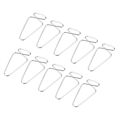 YOKIVE 20Stk Decken Haken Klemmen Edelstahl Tropfen Aufhänger Hängende Heimwerkerarbeiten Dekoration Ideal für Haus Büro Geschäft (Silber 2.4x1.26x0.63) von YOKIVE