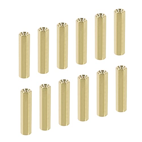 YOKIVE 20Stk M2.5 Distanzstücke Messing Sechskant PCB Abstandshalter Muttern Halten Höhe Konsistent Perfekt für Hauptplatine Schaltung Brett Elektronik (Gold Ton 20mm) von YOKIVE