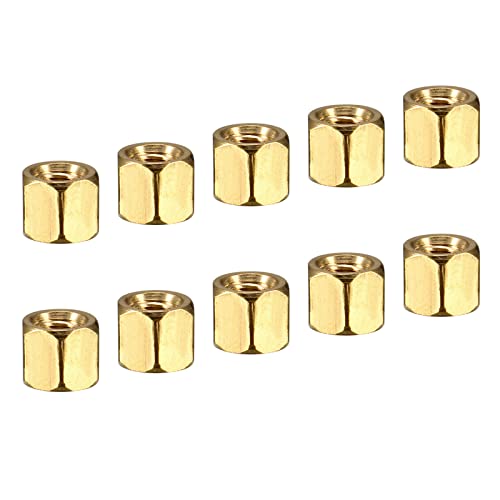 YOKIVE 25Stk M3 Abstandshalter Messing Sechskant PCB Abstandshalter Muttern Höhe konsistent Ideal für Hauptplatine Schaltung Platine Elektronik (Gold Ton 4 mm) von YOKIVE