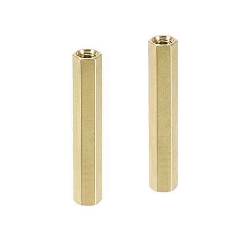 YOKIVE 2Stk M6 Distanzstücke Messing Sechskant PCB Abstandshalter Muttern Halten Höhe Konsistent Perfekt für Hauptplatine Schaltung Brett Elektronik (Gold Ton 50mm) von YOKIVE