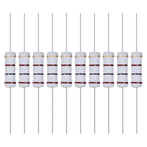 YOKIVE 30Stk Metall Oxidschicht Widerstände Achse Leitung Widerstand Halten Normalen Schaltungsbetrieb Groß für Elektrischer Strom Ausstattung (Grau 2W 100 Ohm) von YOKIVE