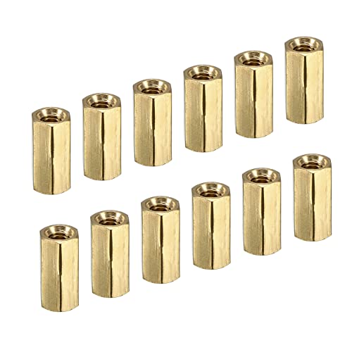 YOKIVE 30Stk M3 Distanzstücke Messing Sechskant PCB Abstandshalter Muttern Halten Höhe Einheitlich Groß für Hauptplatine Schaltkreis Brett Elektronik (Gold Ton 10mm) von YOKIVE