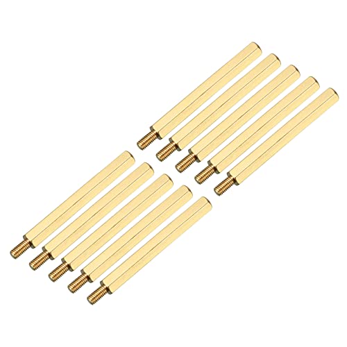YOKIVE 30Stk Messing Sechseck Gewinde Abstandshalter Sechskant Abstandshalter mit Weiblich und Stecker Gewinde | Befestigung Hauptplatine Ideal für Elektronikindustrie (M3 40+6mm) von YOKIVE