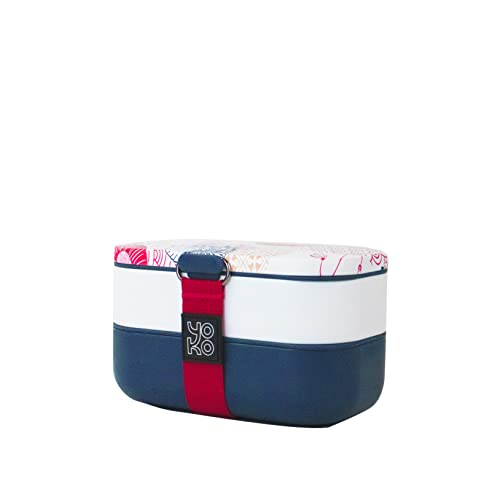 Lunchbox mit 2 Etagen, 1200 ml, japanisches Design von YOKO DESIGN