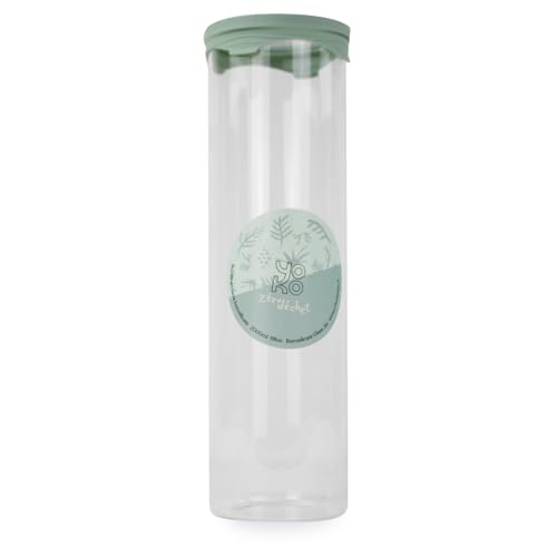 YOKO DESIGN - Glas & Deckel Silikon 2000 ml Durchmesser 10 cm von YOKO DESIGN