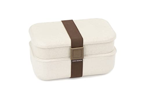 YOKO DESIGN - Lunch Box aus Holzfaser, 2 Ebenen, 1200 ml von YOKO DESIGN