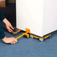 5 Stück/Set Heavy Duty Möbelschieber Lift Mover's Toolkit Roller Transport Trolley von YOLEO