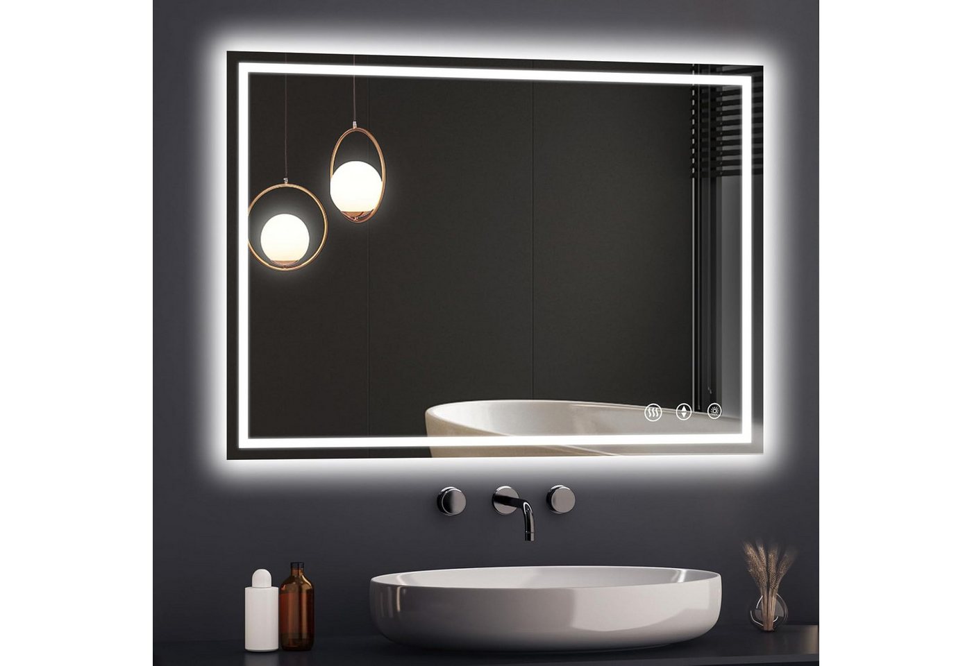 YOLEO Badspiegel LED-Spiegel für Badezimmer mit Front- und Hintergrundbeleuchtung YOLEO Badspiegel LED-Spiegel für Badezimmer mit Front- und Hintergrundbeleuchtung von YOLEO