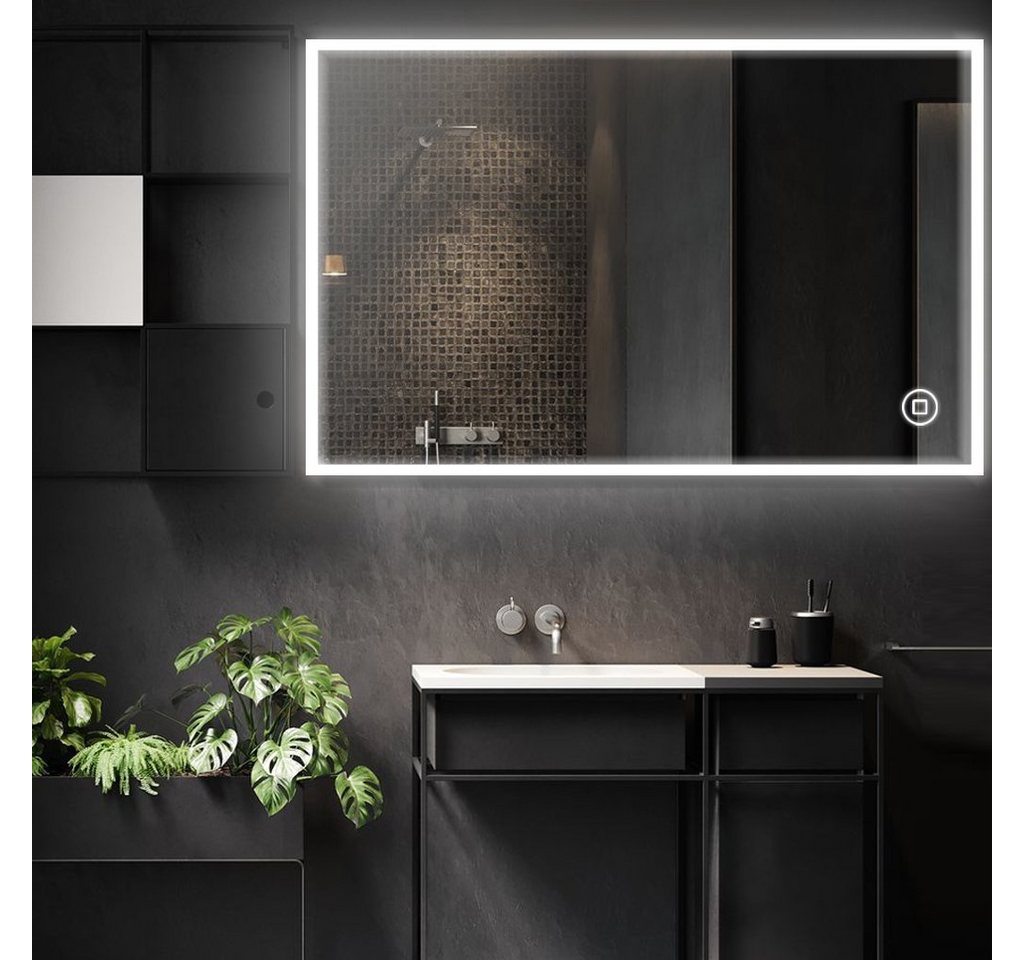 YOLEO Badspiegel Wandspiegel mit LED-Beleuchtung Spiegel mit Touchschalter von YOLEO