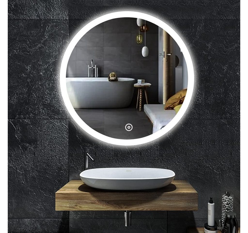 YOLEO Badspiegel Wandspiegel mit Touchschalter LED-Beleuchtung Spiegel von YOLEO