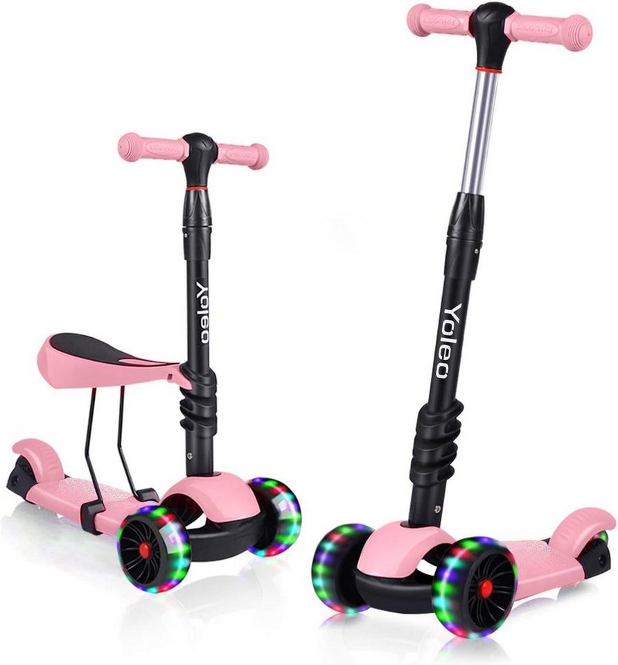YOLEO Scooter 3 in 1 Kinder Roller Scooter mit Sitz LED Räder ab 2 Jahre YOLEO Scooter 3 in 1 Kinder Roller Scooter mit Sitz LED Räder ab 2 Jahre von YOLEO