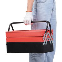 Yoleo - 3 Etagen mit 5 Fächern Professioneller Metall-Organisator Tragbarer Werkzeugkasten von YOLEO