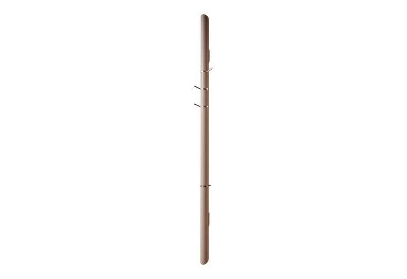 YOMEI Garderobenständer Wandgarderobe Tube Akzente Leder Taupe 07 Braun Gestell von YOMEI