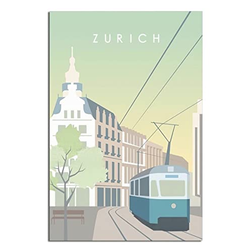 YONGCAI Zürich Schweiz Straße etcar Vintage Reise Poster Leinwand Wand Home Room Decor Kunst Poster Malerei Bild Druck Geschenk Poster YONGCAI Zürich Schweiz Straße etcar Vintage Reise Poster Leinwand Wand Home Room Decor Kunst Poster Malerei Bild Druck Geschenk Poster von YONGCAI