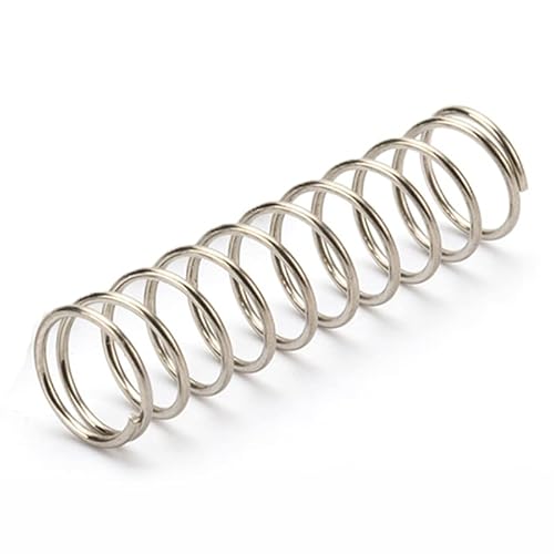 YONGERN 304 Edelstahl Federdraht Durchmesser 1,0 mm Druckfeder Rotor Rücklaufpuffer Cylidrische Spule Außendurchmesser 5 mm ~ 20 mm Länge 10 mm ~ 100 mm 10 Stück (Farbe: 90 mm, Größe: 15 mm) von YONGERN