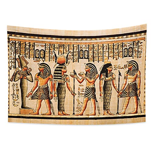 YONGFOTO 150x100cm Antikes Ägypten Tapisserie Pharao Gott Osiris Hathor und Isis Symbol Alte Zivilisation Wandbehang Tapisserien für Heim Wand-Dekor Tischdecke Decke von YONGFOTO