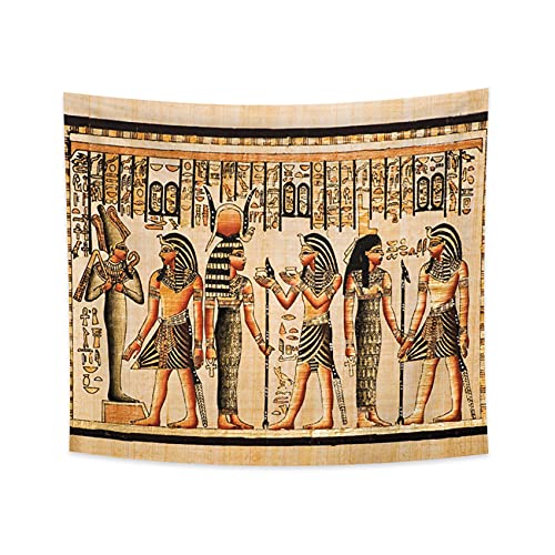 YONGFOTO 150x130cm Antikes Ägypten Tapisserie Pharao Gott Osiris Hathor und Isis Symbol Alte Zivilisation Wandbehang Tapisserien für Heim Wand-Dekor Tischdecke Decke von YONGFOTO